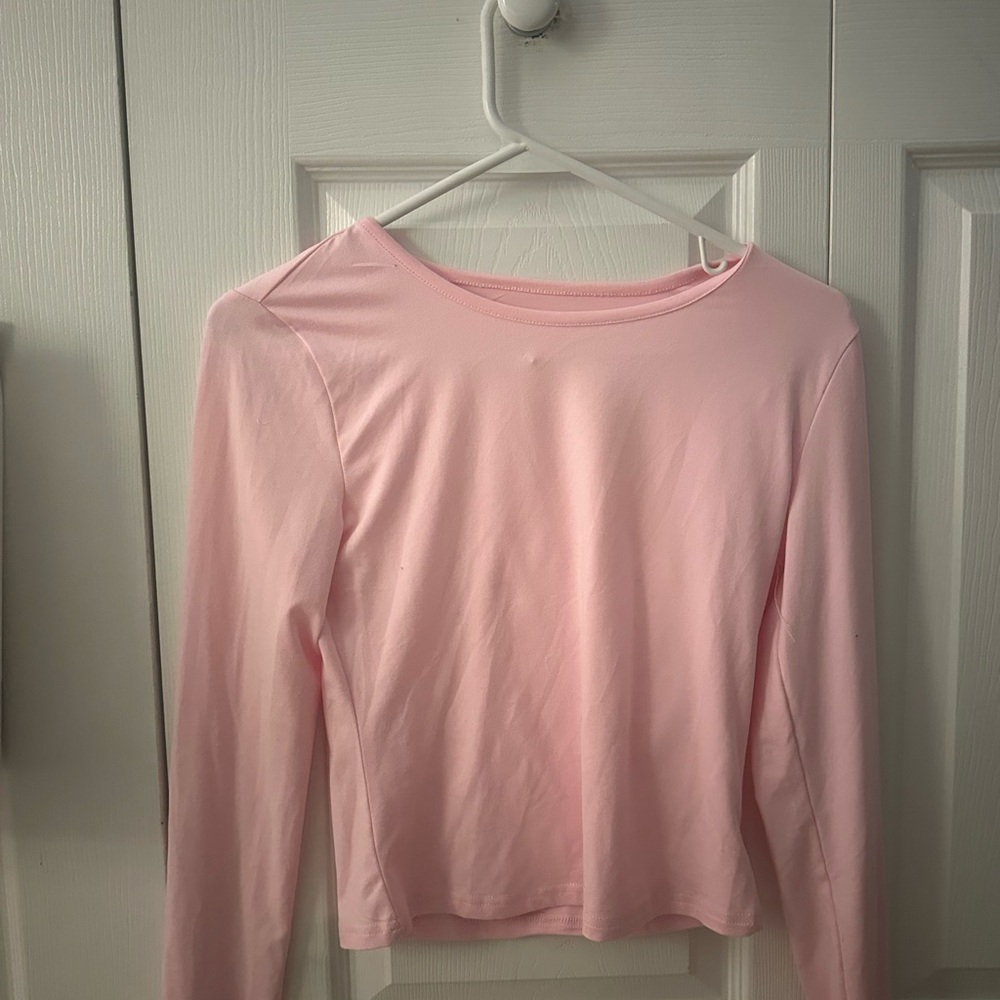 Women's Pink Long Sleeve Top